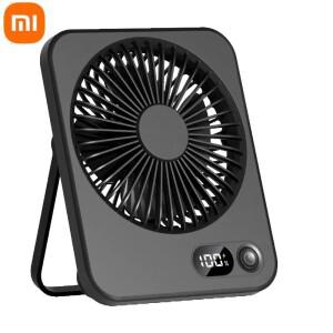 샤오미호환 휴대용 책상 팬 USB 충전식 180 ° 힘 전시 5 속도  조용한 테이블을 가진 기울기 접히는 개인