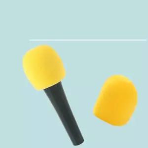 coms 마이크 스폰지 커버 솜 노랑 마이크덮개 방송용마이크