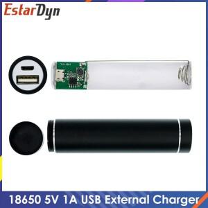 금속 보조베터리 DIY 키트 보관 케이스 상자  용접 슈트 1X 18650 배터리 5V 1A USB 외부 충전기 스마트 폰