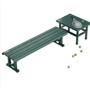 테니스장 야외 벤치 의자 테라스 철제 탁자 카페