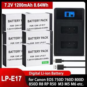 카메라 배터리 LP-E17 LP E17 캐논 EOS R8 RP R50 R100 77D 850D 800D 760D 750D 200D II M5 M6 Mark M3
