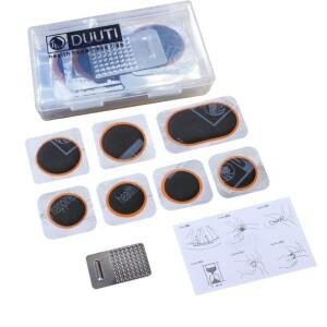 휴대용 산악 자전거 수리 도구  사이클링 플랫 타이어 고무 패치 세트  키트