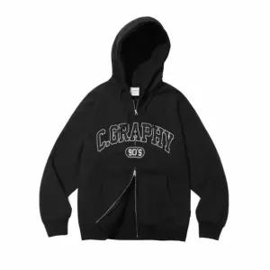 [매장정품] 코드그라피 CGP C.GRAPHY 아치로고 오버핏 후드 집업 CBDSUTC301