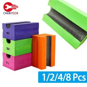 오목 다이아몬드 핸드 폴리싱 패드  타일 유리 세라믹 연마 블록  스톤 대리석 샌딩 디스크 폴리셔 도구  1