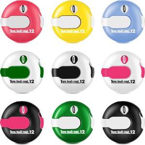 Trnayi 9Pcs 골프 스코어 카운터 미니 스트로크 클리커 액세서리, 터치 리셋 및 스코어키퍼 글러브 클립 부착, 1.2인치