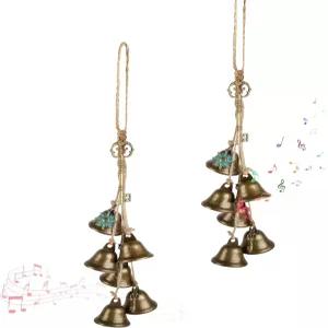 문을 위한 2피스 위치벨 손잡이를 보호를 스위치 커피숍 및 상점 장식용 윈드 차임 크리스마스 새해와 같은