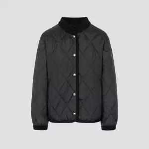 [백화점 정품] 빈폴 레이디스 니트 배색 소프트 다이아 패딩 블랙 BF5938C025