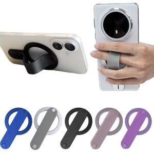 접이식브라켓 마그네틱 알루미늄 합금 스탠드 TPU 조절 가능한 안티드롭 핑거 스트랩 홀더 마그세이프 그립