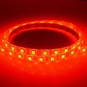 플렉시블 12V용 고급형 밝기향상 5050 3칩 LED바 레드LED5M 롤 자동차튜브
