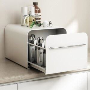 화장품정리함 철제수납함 슬라이딩 정리함 화장대정리함