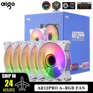Aigo AR12 컴퓨터 케이스 PC 120mm 5v 12cm 냉각 PWM rgb 제약 공간 없음