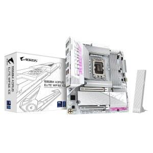 기가바이트 B860M AORUS 엘리트 WIFI6E ICE 인텔 코어 울트라 (시리즈 2) LGA 1851 마더보드, mATX, DDR5, 3X M.2, PCIe 5.0, USB-C, WIFI6E, 2.5GbE LAN, EZ-Latch