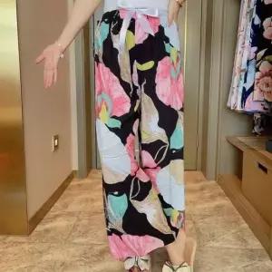 [SBD] 여름 와이드 여성밴딩바지 밴딩바지 꽃무늬 4color