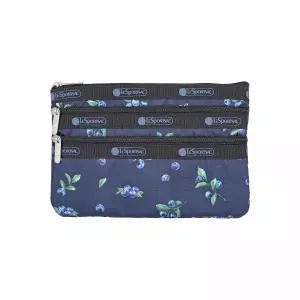 레스포색 고양 클래식 베리베리 쓰리집 코스메틱 파우치