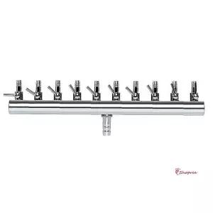 브로와에어수족관조절기 분배기 분지 기포발생기 10구 콩돌 어항기포기 분사기 스톤 펌프ijk633