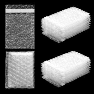 프렌다 300개 클리어 셀프 씰링 버블 쿠션 백 이중 벽 파우치 플라스틱 충격 방지 보호 포장, 중소기업 이동 배송 포장 보관용 (3.15인치 X 4인치)