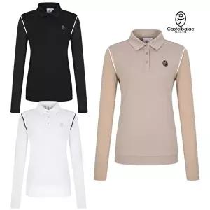 [까스텔바작 ]까스텔바작 골프 여성 여름 냉감 소매 카라 긴팔 티셔츠 BG-EMTL701