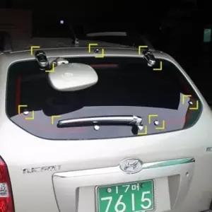 [CAR] 투싼 범퍼 리어 후면 장식 몰딩 가드 자동차