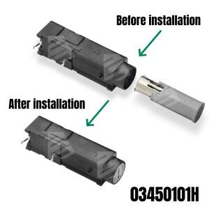 Littelfuse 5x20 6.3x32MM 3AG 600V HV 충격 안전 PCB 장착형 밀폐형 퓨즈 홀더 03450121H