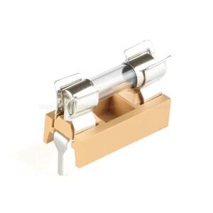 5*20mm 블랙 보험용 튜브 소켓 퓨즈 홀더 클램프 박스 6A 10A 125V 유리 와이어 포함
