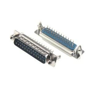 5PCS DB9 DB37/9/15/25/37 핀 스트레이트 180 학위 남성 플러그 D-sub 장착 커넥터
