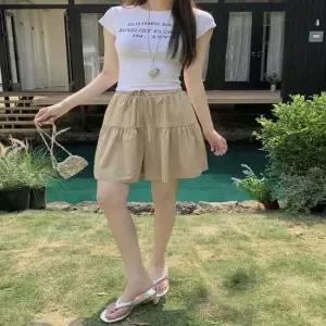 여자 밴딩 플레어 와이드 치마 반바지