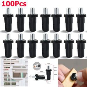 문고정클립 100Pc 대형 검정색 셔터 루버 블라인드 수리 스프링 장착 식목원 교체 볼트 창문