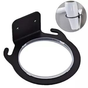 스페이스 알루미늄 벽걸이 헤어 드라이어 홀더 랙 걸이형 홈 욕실 헤어드라이어 보관 선반 정리대 8cm