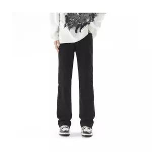 남성 블랙 캐주얼 빈티지 와이드핏 부츠컷 긴바지 봄가을 데님팬츠 청바지 OP3