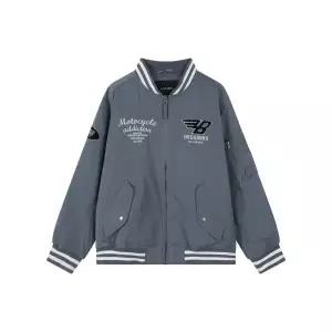 버커루 BUCKAROO 자수와펜 패딩 바시티 JP 그레이 블루 B241JP330P 316617