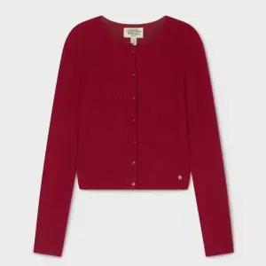 [백화점 정품] 후아유 Ribbed Button Cardigan WHCKG2441F
