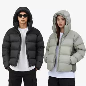 [아이에스이랩]스트릿 시티 레이크 웰론 다운 후드 숏패딩 I4JK121