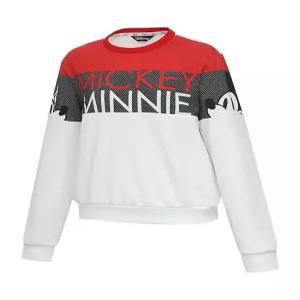 [디즈니골프][디즈니골프]여성 배색 캐릭 긴팔 라운드 맨투맨 DO1LTR018