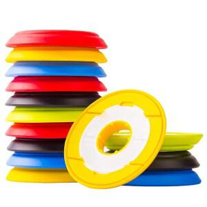 ccHuDE 10개 60mm 실리콘 낚싯줄 보관함 낚시줄 스풀 와인딩 보드 라인 키퍼 낚시 장비 정리함