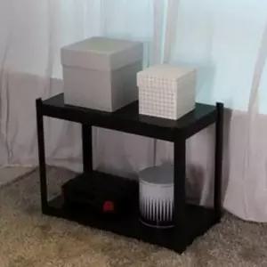 [생활] 2단 베란다선반장 블랙 고릴라랙 철제창고선반