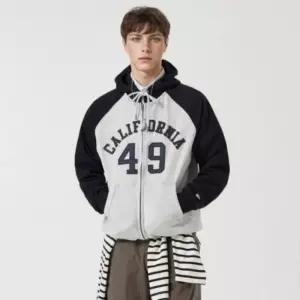 [백화점 정품] 후아유 남여공용 시그니처 패치 후드집업(컬러블럭) (WHMZG1112U)