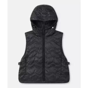 코오롱 KOLON SPORTS SPORT 여성 키퍼 크롭 후드 인슐레이션 베스트 TVVAS26402BLK 456262