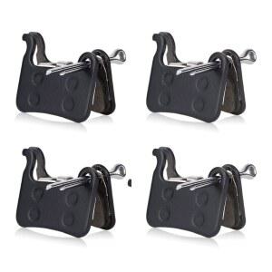 4pcs 자전거 브레이크 패드, 고성능 세미 메탈릭 디스크 패드 교체용 산악 및 시마노 데어 XT SLX 혼 알파인 세인트 액세서리와 호환되는 E-자전거