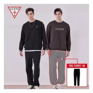 게스 언더웨어 게스언더웨어 GUESS 블랙에디션 기모 셋업 4종 남성