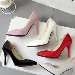 여자구두 스틸레토힐 에나멜 하이힐 유광 킬힐 여성 펌프스힐