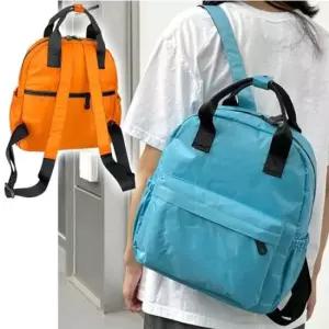 학교가방 여성 캐주얼 손잡이 백팩 데일리 가벼운 학생 가방 1P