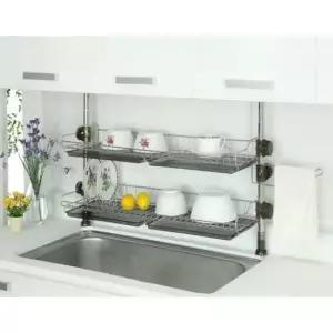 미니식기건조대 씽크 선반 600 2단 로얄 물빠짐 식기 그릇 건조대