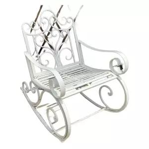 빈티지 정원 의자 발코니 가구 카페 안락 흔들 철제