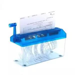 [문구/오피스] 가정용 서류 수동 세절기 파쇄기 A4 미니 분쇄기 문서