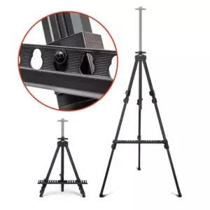 [문구/오피스] 캔버스 알루미늄 대형 이젤 블랙보드 거치대