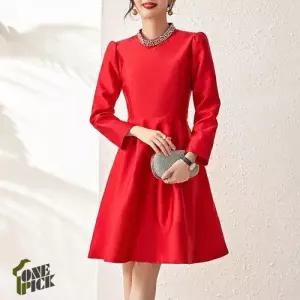 여사친 원피스 실크 드레스 한 퍼 큐빅조거 슬림 OP1