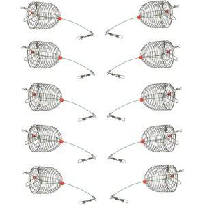 10개/Pk 잉어 낚시 미끼 덫 케이지 피더 바구니 홀더 거친 태클 키트, 사이즈 L/M/S 제공
