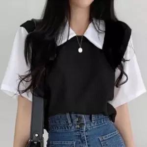 [옷은날개] 여자니트조끼여성조끼 브이넥니트조끼 출근 뷔스티에조끼 니트코디니트조끼