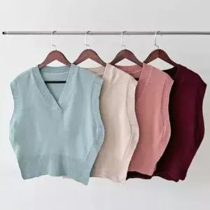 [옷은날개] 니트조끼 여성상의 1011 조끼 트임 옆트임 2L-ABB