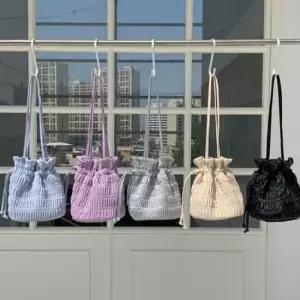 크로스백 구름백 버킷스타일 복주머니 주름 가벼운 숄더백